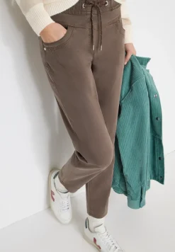Broek met gewassen look