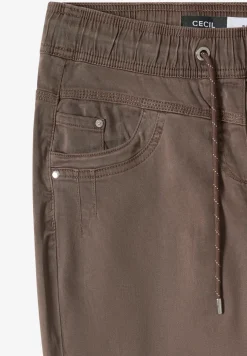 Broek met gewassen look