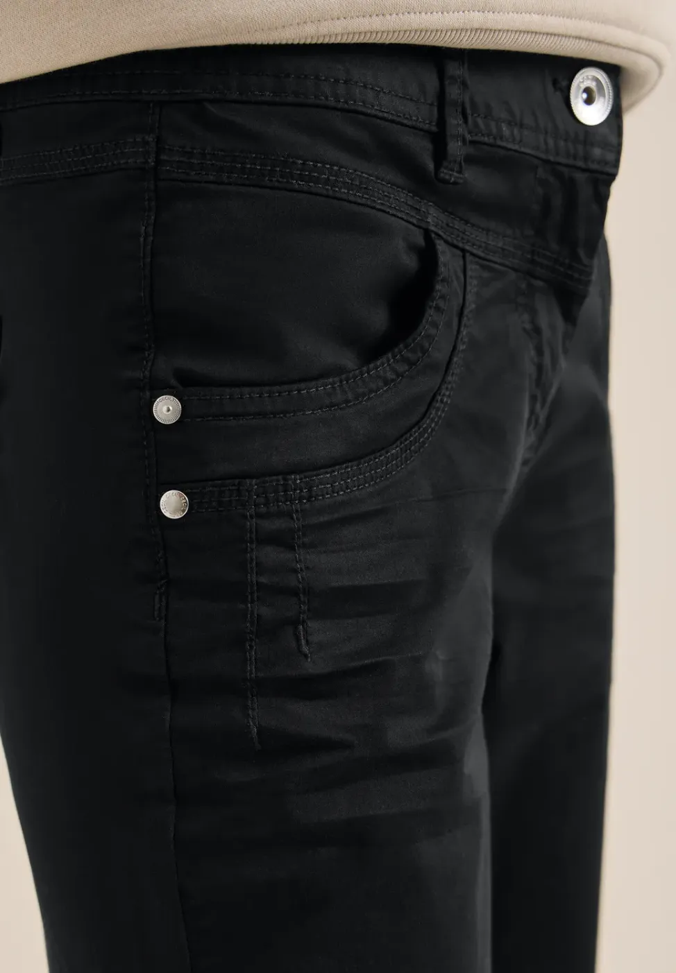 Broek met gewassen look