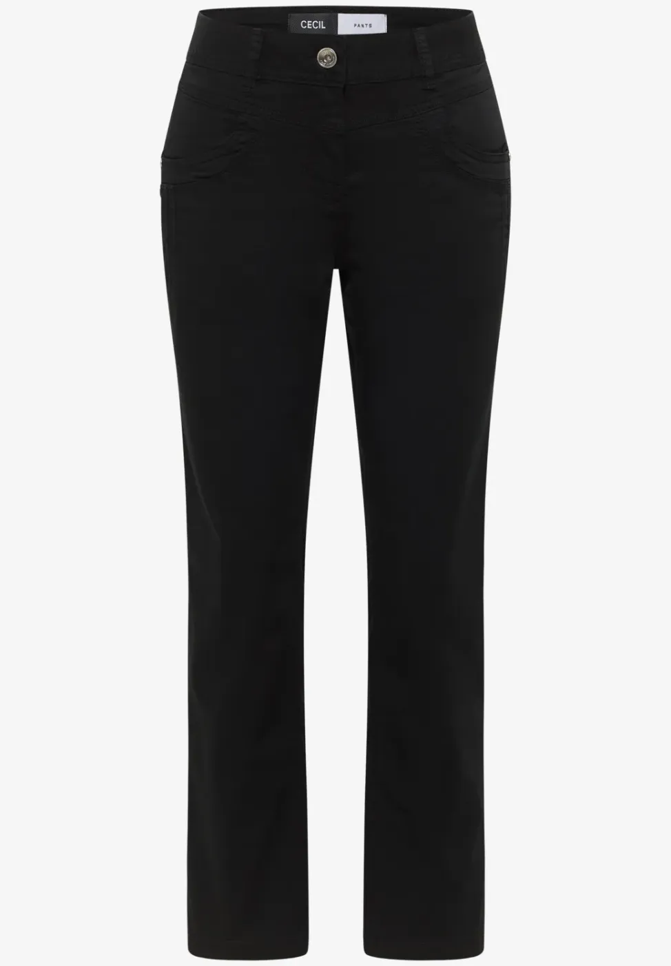 Broek met gewassen look