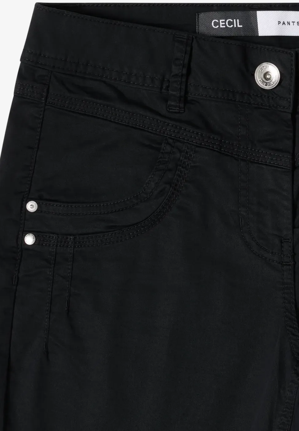 Broek met gewassen look