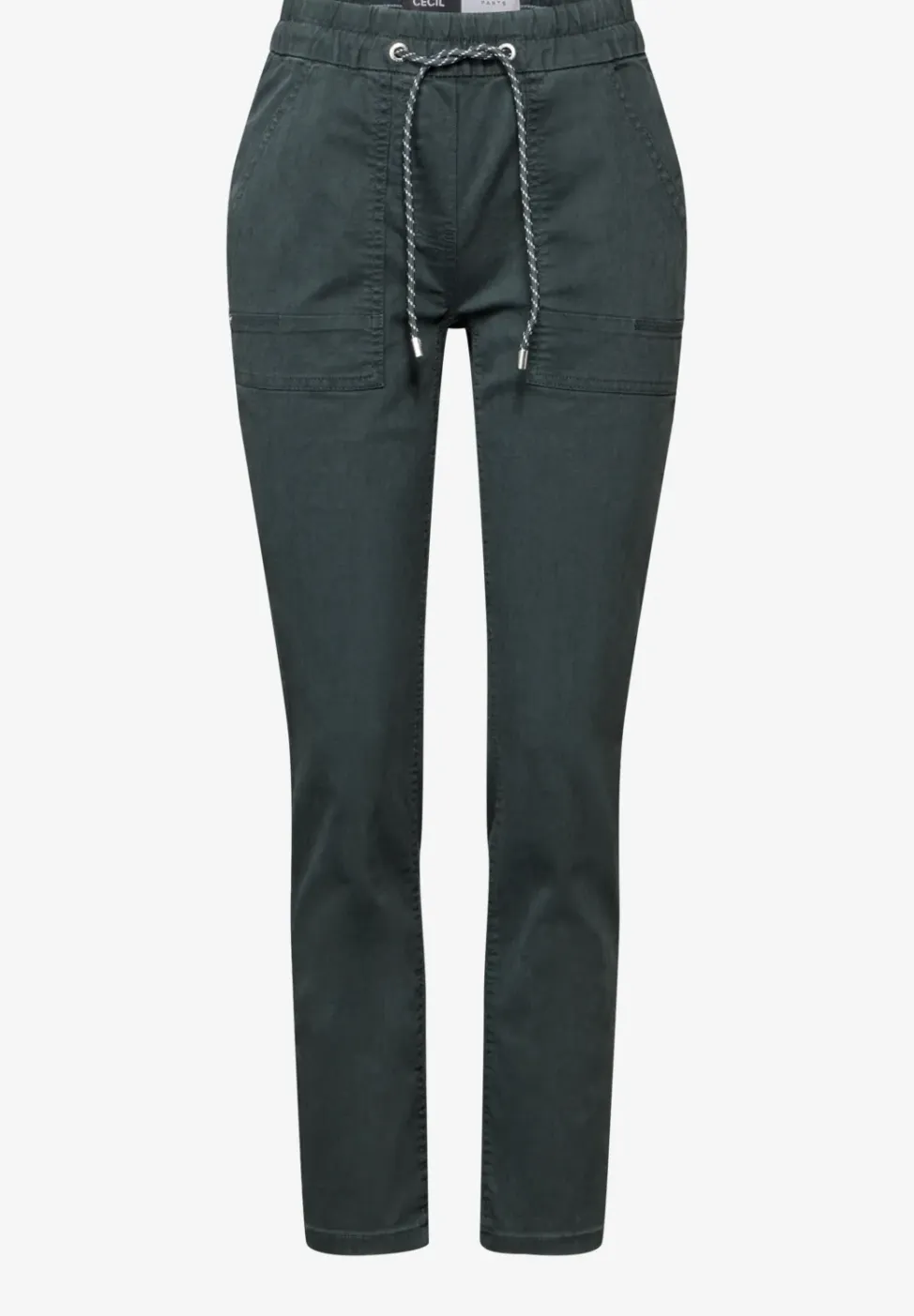 Broek met gewassen look
