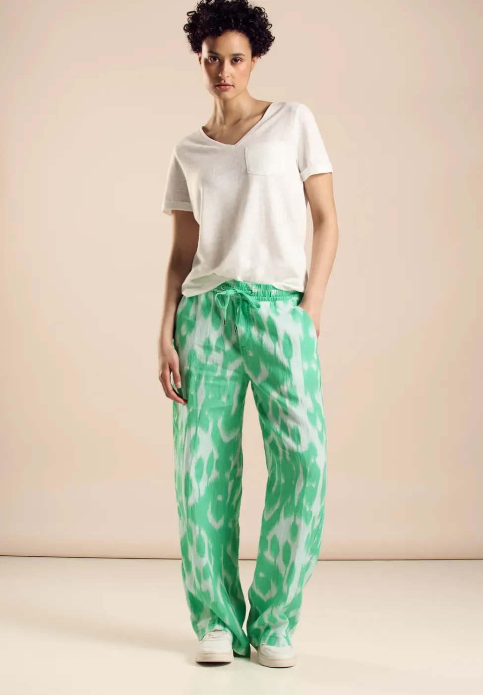 Broek met hoge taille