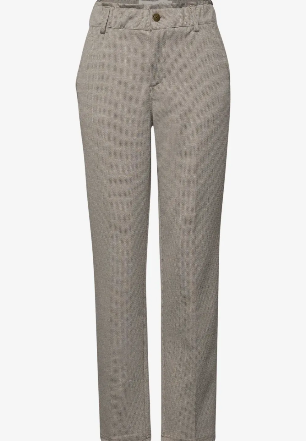 Broek met paperbag jacquard