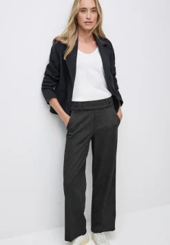 Broek met rechte pijpen en tape