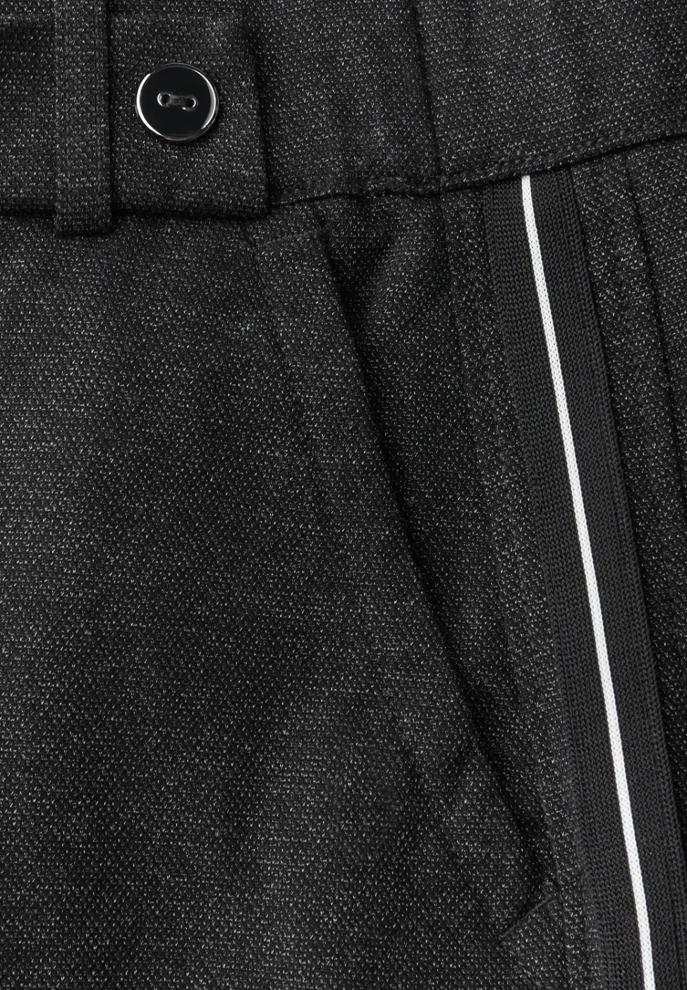 Broek met rechte pijpen en tape