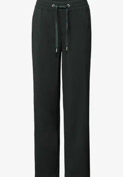 Broek met rechte pijpen in keperstof