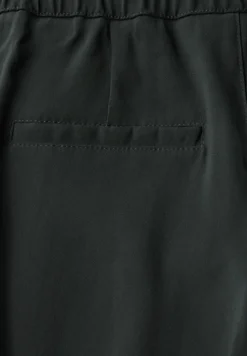 Broek met rechte pijpen in keperstof