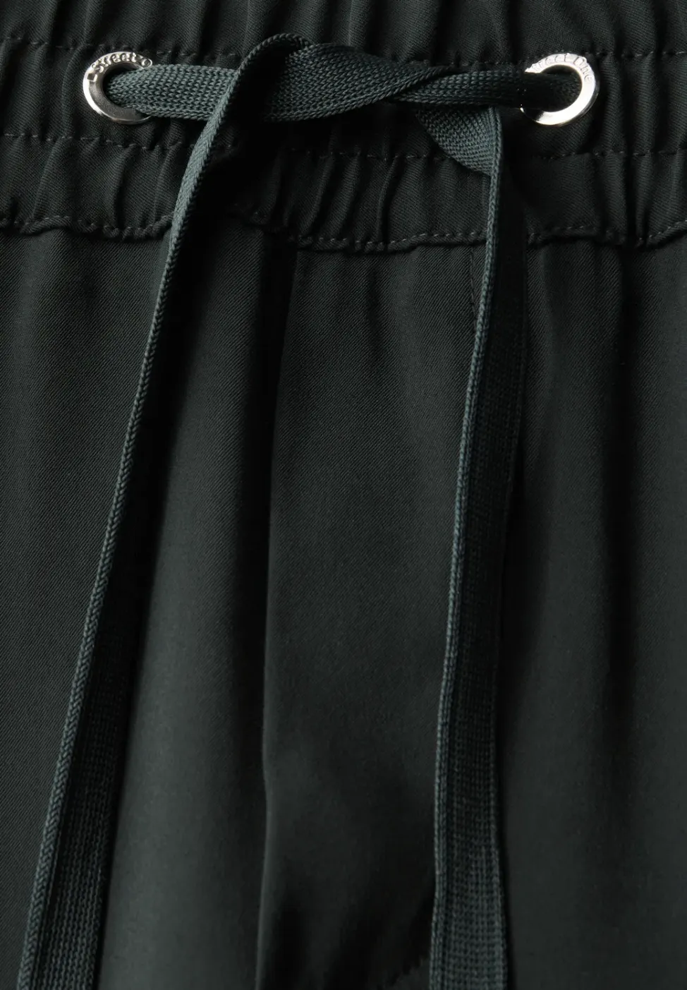 Broek met rechte pijpen in keperstof