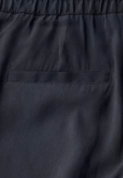 Broek met rechte pijpen in keperstof