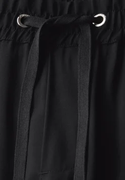 Broek met rechte pijpen in keperstof