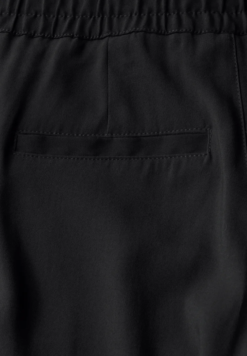 Broek met rechte pijpen in keperstof