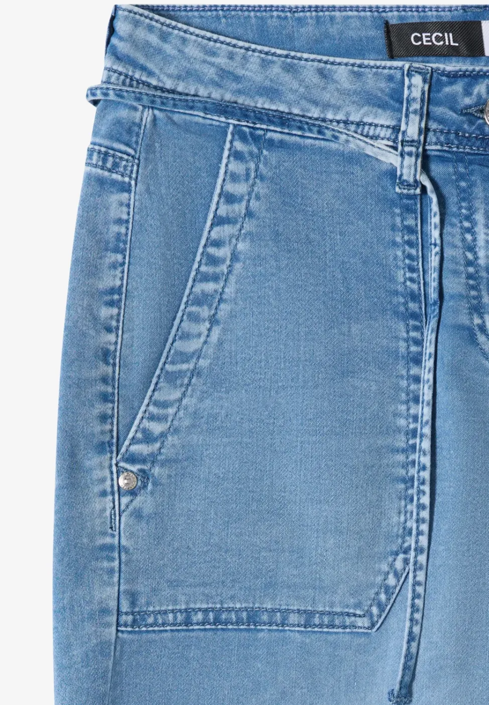 Broek met wijde pijpen en Loose Fit