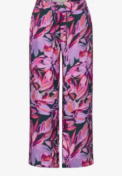 Broek met wijde pijpen en print