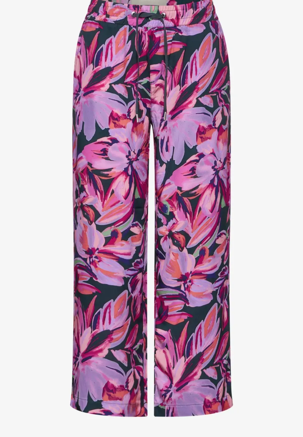 Broek met wijde pijpen en print