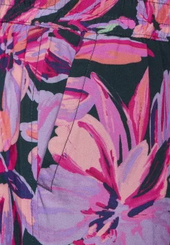 Broek met wijde pijpen en print