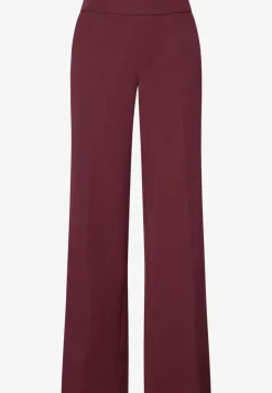 Broek met wijde pijpen in keperstof