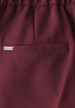 Broek met wijde pijpen in keperstof
