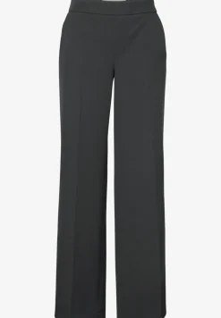 Broek met wijde pijpen in keperstof