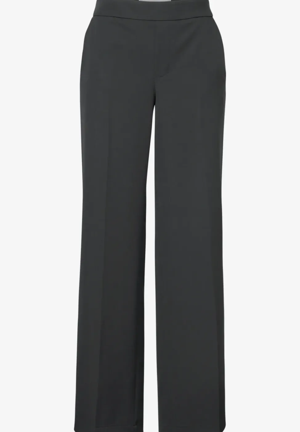 Broek met wijde pijpen in keperstof