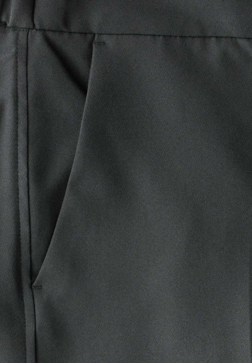 Broek met wijde pijpen in keperstof
