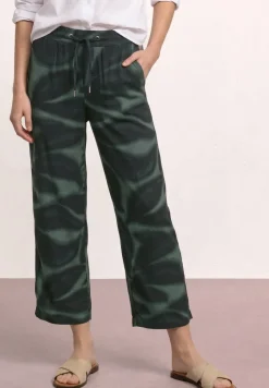 Broek met wijde pijpen in Loose Fit met print
