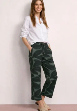 Broek met wijde pijpen in Loose Fit met print