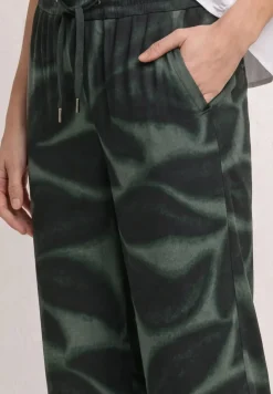 Broek met wijde pijpen in Loose Fit met print
