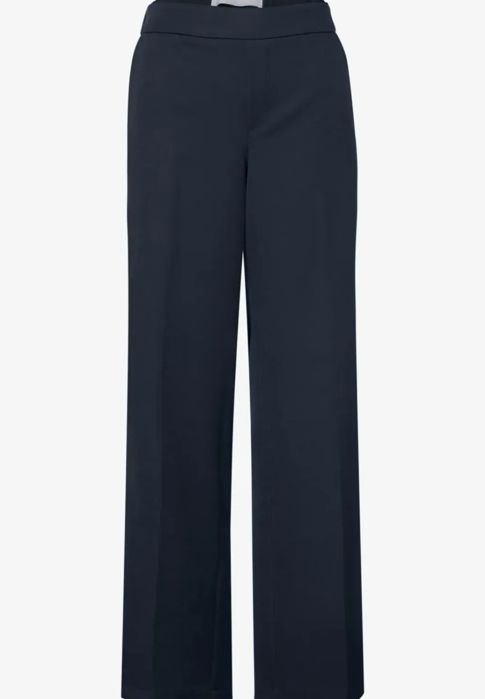 Broek met wijde pijpen in keperstof