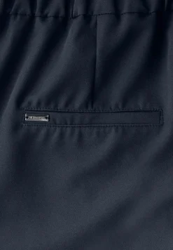 Broek met wijde pijpen in keperstof