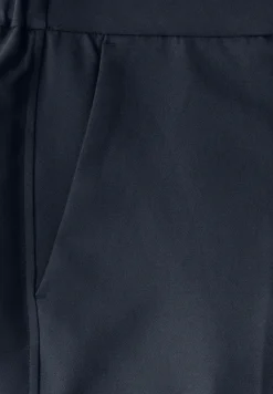 Broek met wijde pijpen in keperstof