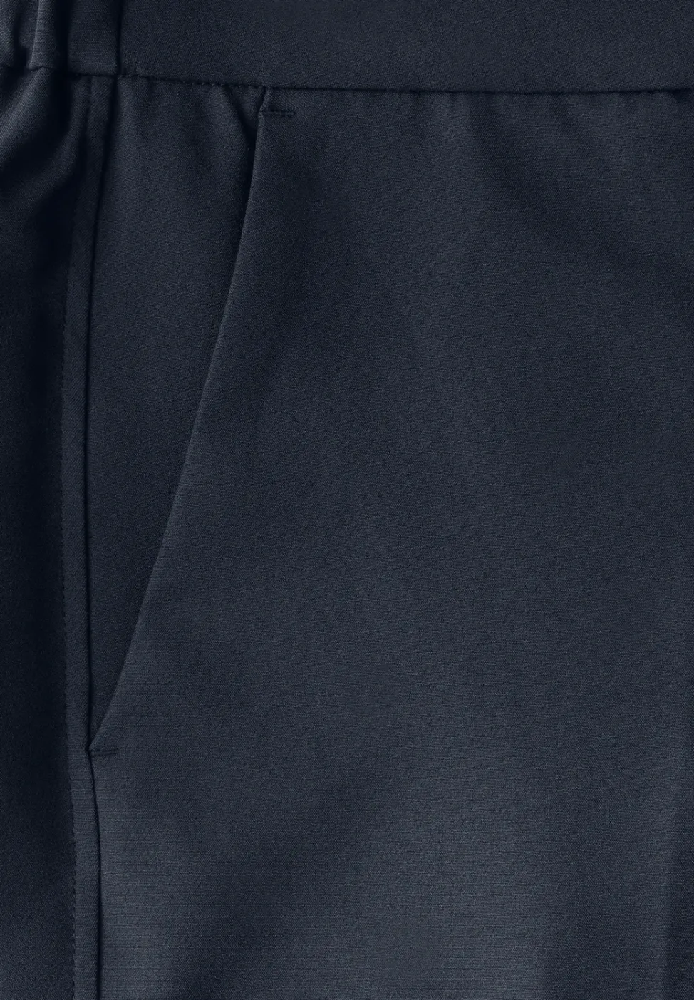 Broek met wijde pijpen in keperstof