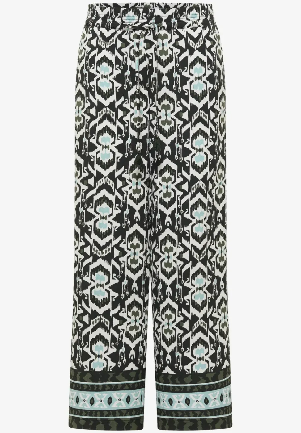 Broek met wijde pijpen in Loose Fit met print
