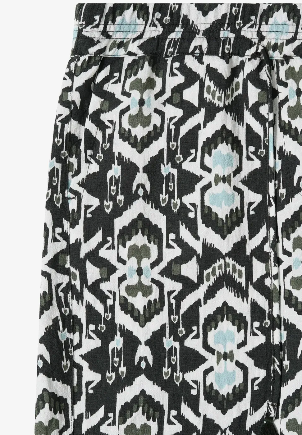 Broek met wijde pijpen in Loose Fit met print