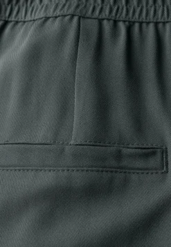 Broek met wijde pijpen in keperstof