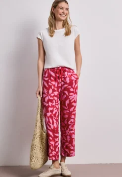 Broek met wijde pijpen in Loose Fit met print