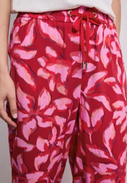 Broek met wijde pijpen in Loose Fit met print