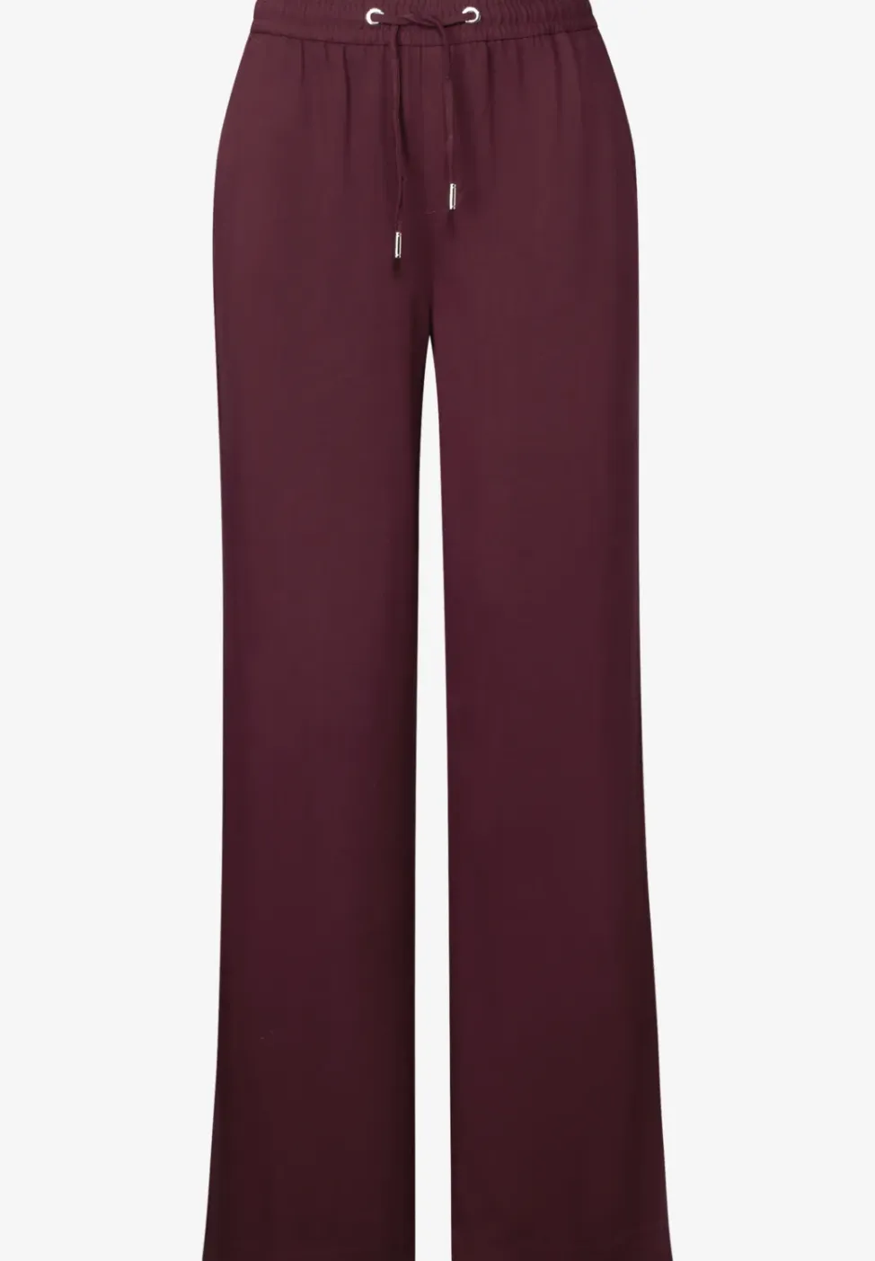 Broek met wijde pijpen in keperstof
