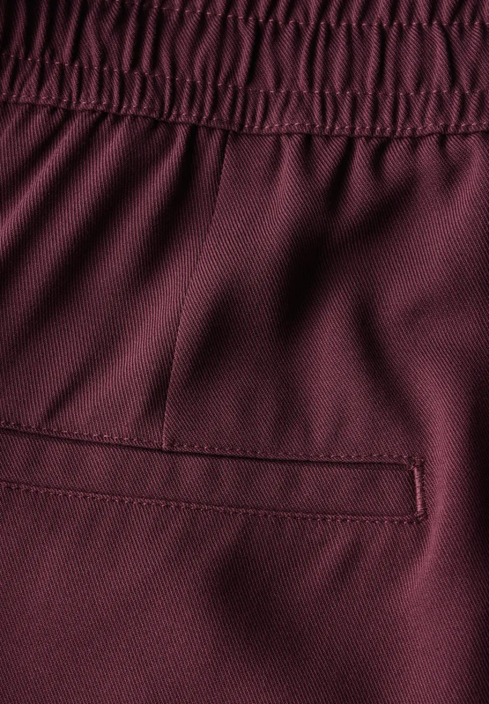 Broek met wijde pijpen in keperstof