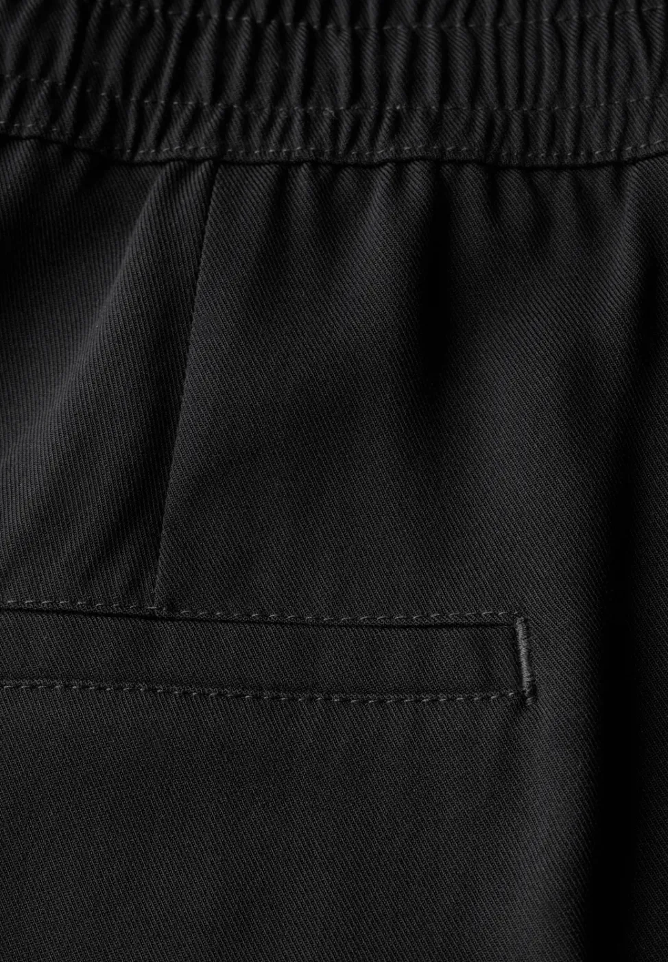 Broek met wijde pijpen in keperstof