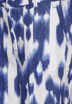 7/8-broek van linnen met print