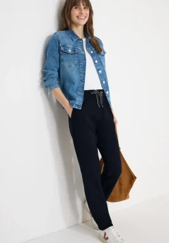 Broek in effen kleur