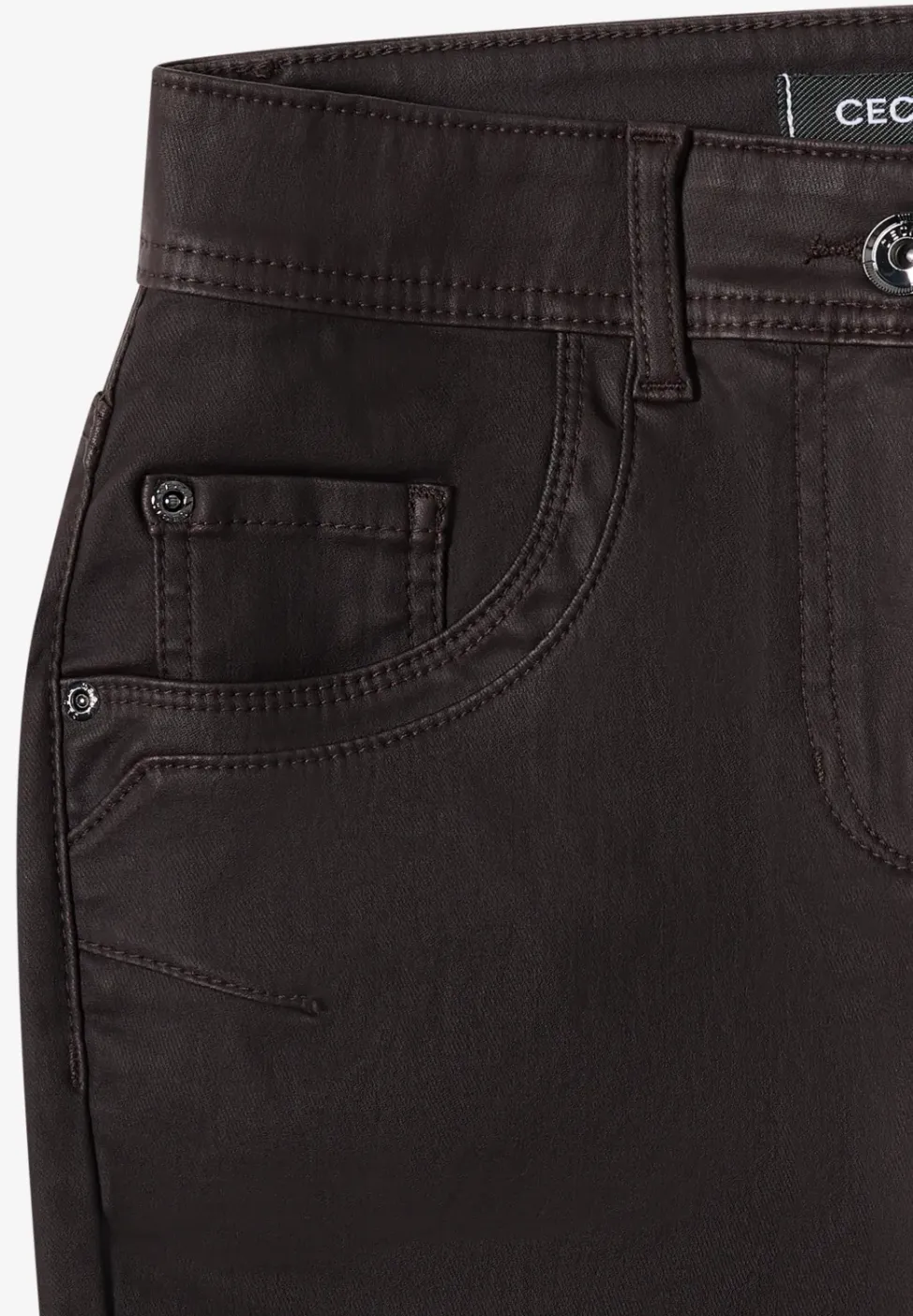 Broek in lederlook