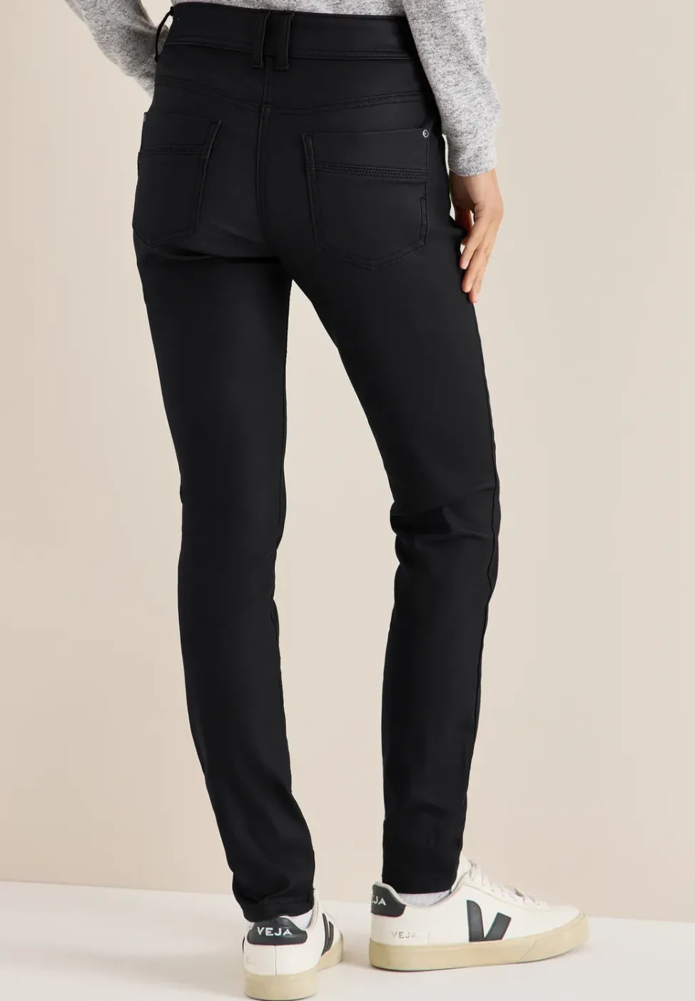 Broek in lederlook