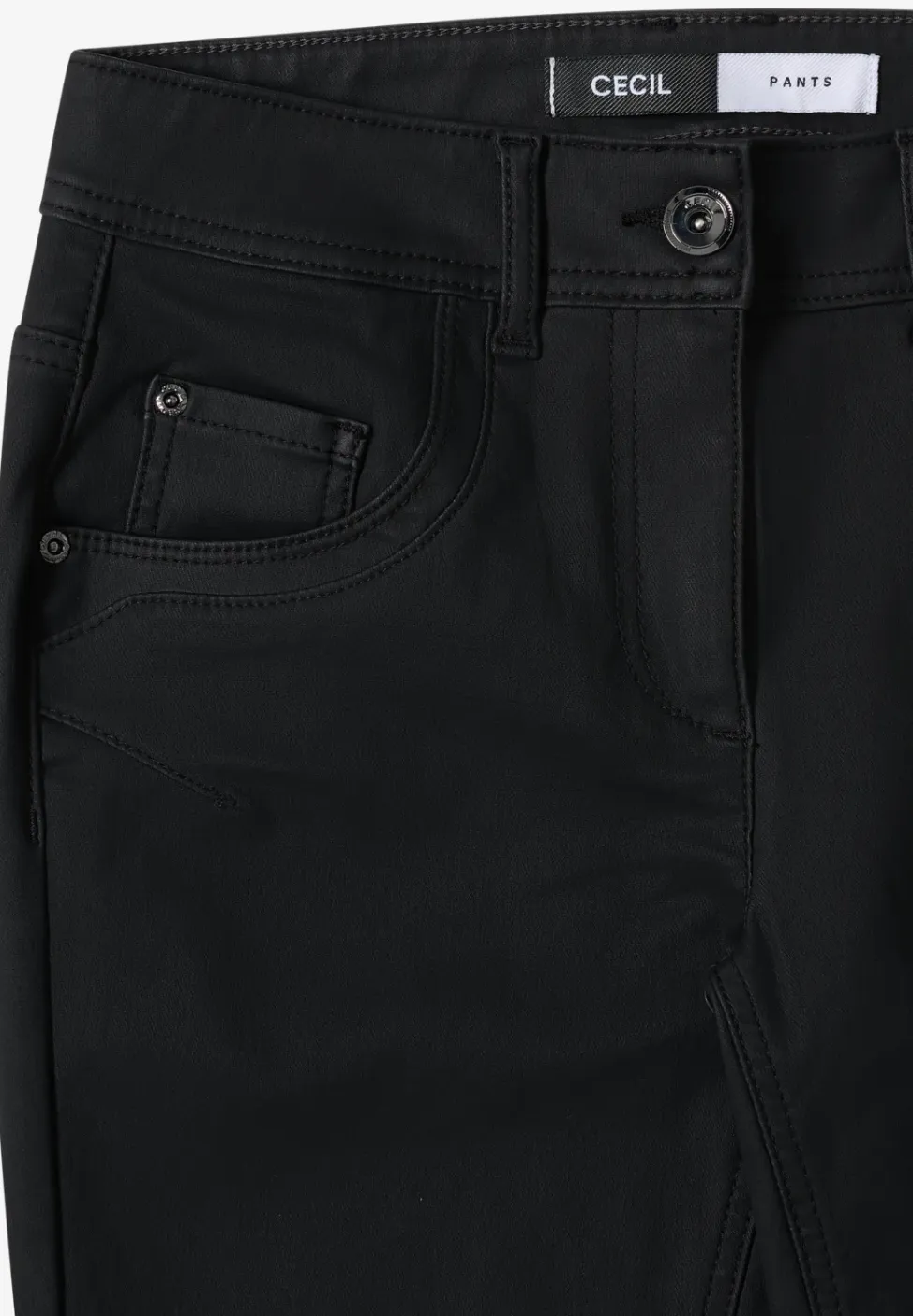 Broek in lederlook