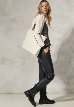Broek in lederlook