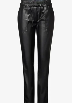 Broek in lederlook
