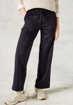 Broek in velourslook