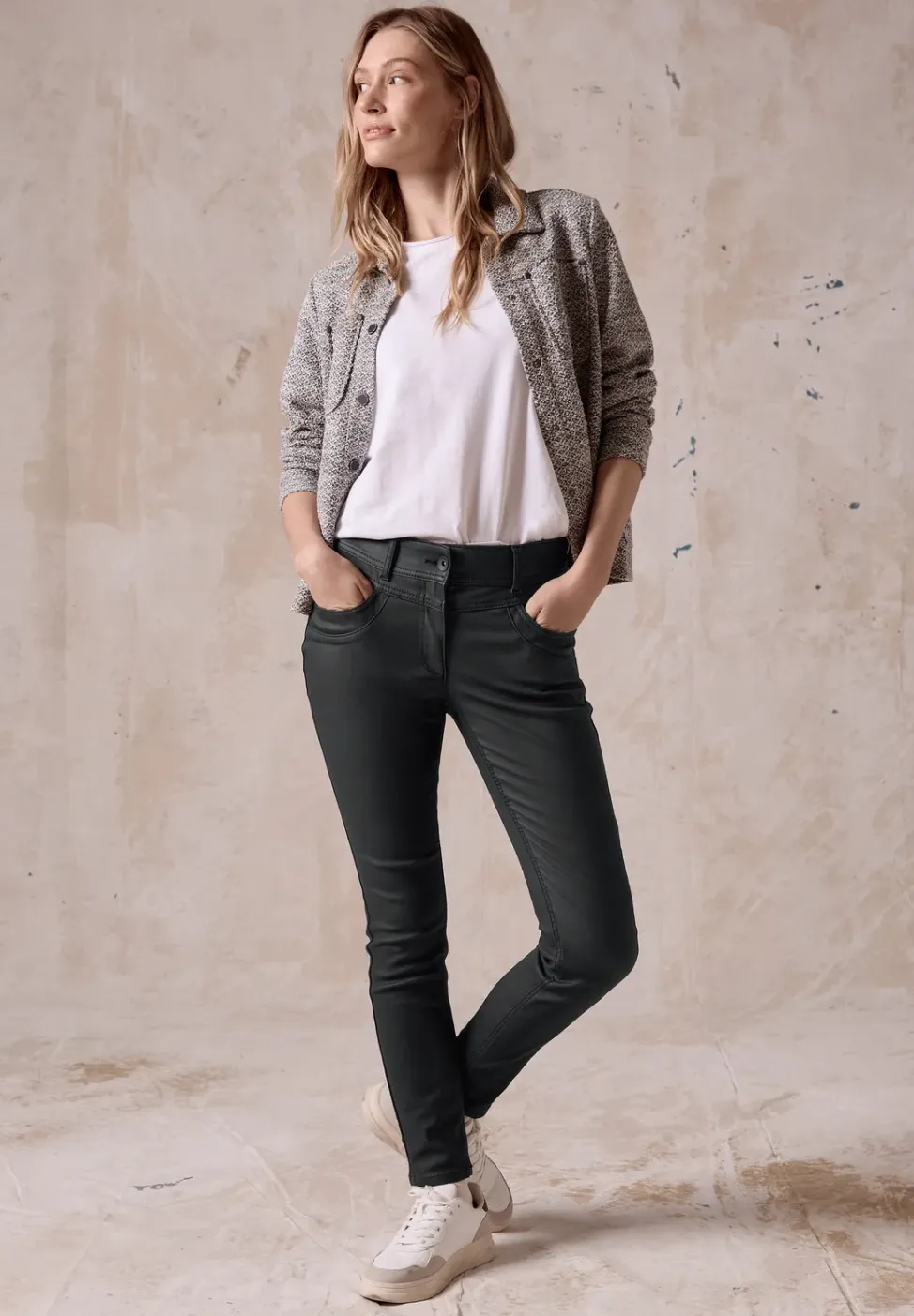 Broek met coating