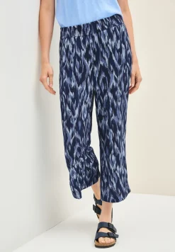 Broek met gedessineerde Wide Legs